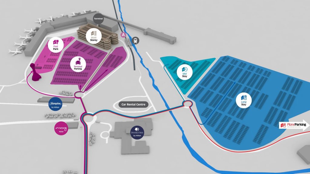 Edinburgh Airport location map
